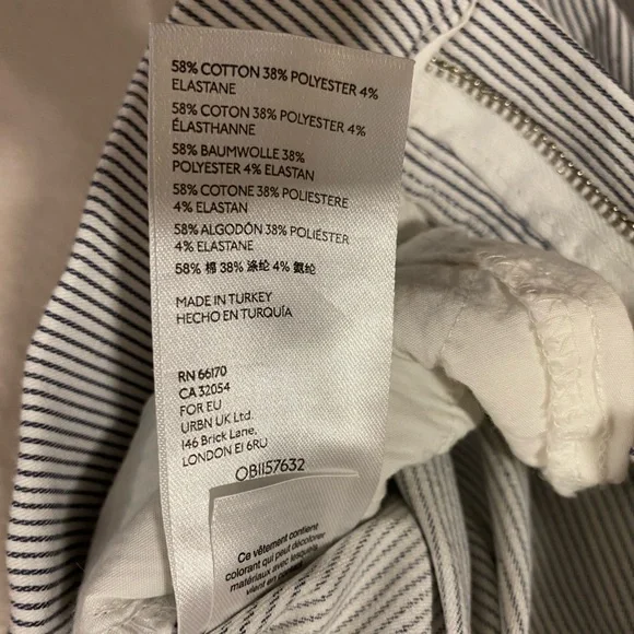 Free People Striped Elastic Pants Size XS - Picture 8 of 8